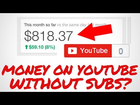 How to Make MONEY on Youtube WITHOUT any Subscribers!